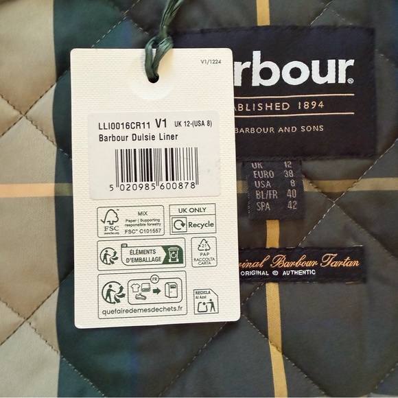 Barbour Dulsie Faux Fur Liner Vest - NWT - Picture 7 of 8